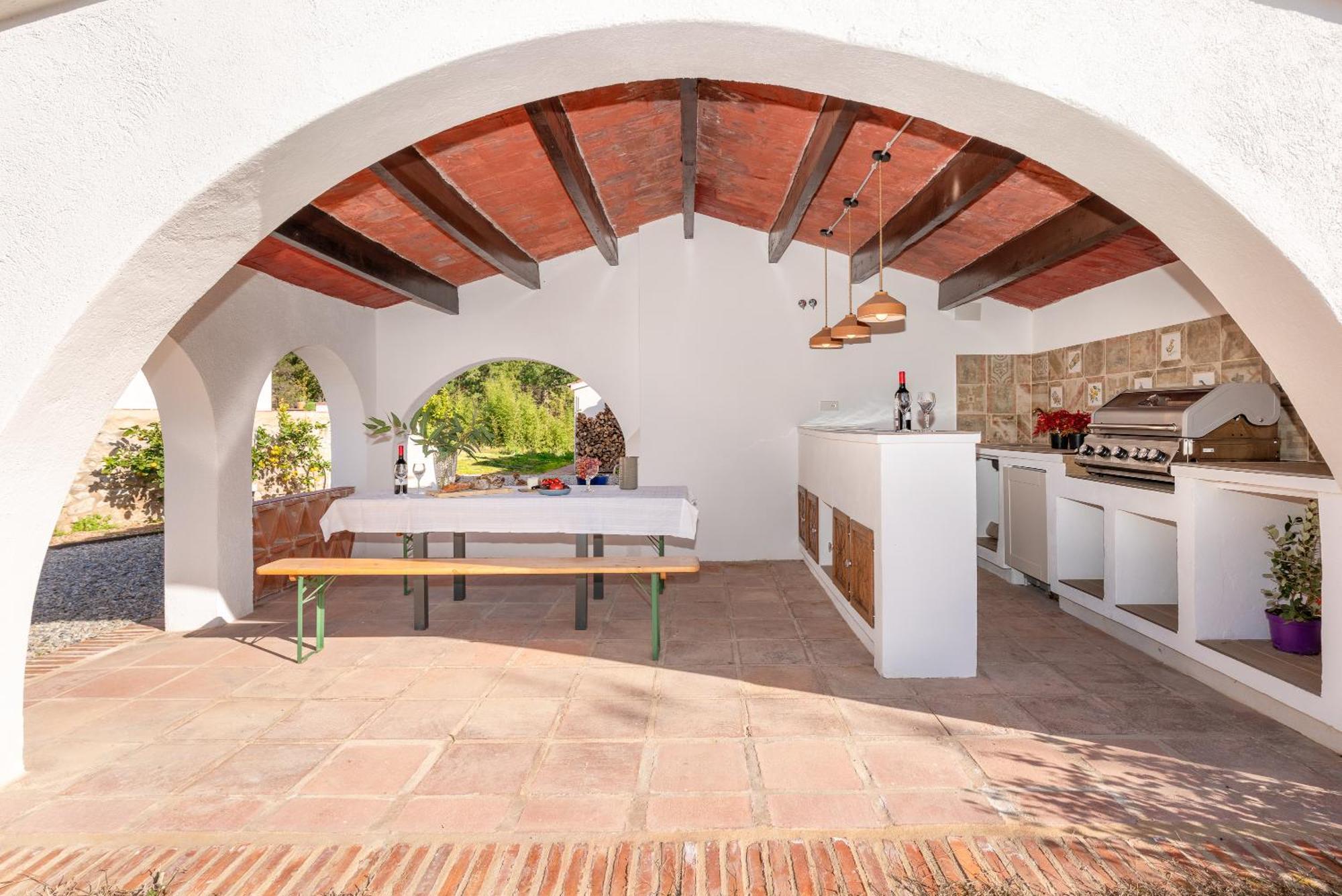 La Terraza - Grosszuegiges Appartment In Katalanischer Masia Sant Iscle De Vallalta المظهر الخارجي الصورة